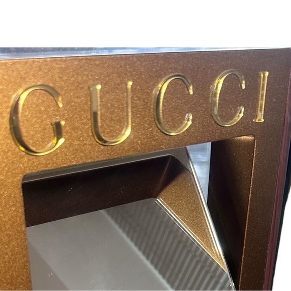 Vintage GUCCI Tabletop Retail Merchandise Vanity Mirror W❤️W!! - Picture 5 of 12